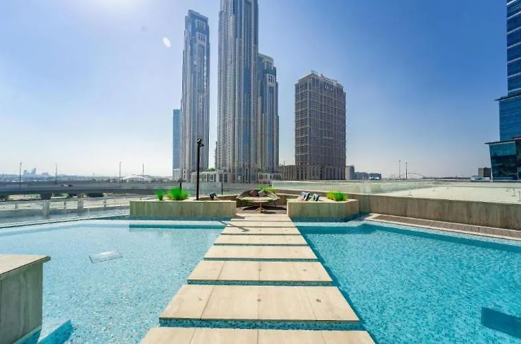 26- Luxury Waterfront 2Br With Infinity Pool Near Burj Khalifa And Dubai Mall アラブ首長国連邦